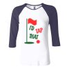 Ladies' Baby Rib Three-QuarterSleeve Contrast Raglan T-Shirt Thumbnail