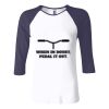 Ladies' Baby Rib Three-QuarterSleeve Contrast Raglan T-Shirt Thumbnail
