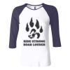 Ladies' Baby Rib Three-QuarterSleeve Contrast Raglan T-Shirt Thumbnail