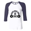 Ladies' Baby Rib Three-QuarterSleeve Contrast Raglan T-Shirt Thumbnail