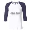 Ladies' Baby Rib Three-QuarterSleeve Contrast Raglan T-Shirt Thumbnail