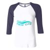 Ladies' Baby Rib Three-QuarterSleeve Contrast Raglan T-Shirt Thumbnail