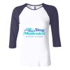 Ladies' Baby Rib Three-QuarterSleeve Contrast Raglan T-Shirt Thumbnail