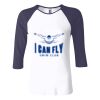 Ladies' Baby Rib Three-QuarterSleeve Contrast Raglan T-Shirt Thumbnail