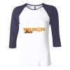 Ladies' Baby Rib Three-QuarterSleeve Contrast Raglan T-Shirt Thumbnail