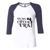 Ladies' Baby Rib Three-QuarterSleeve Contrast Raglan T-Shirt Thumbnail