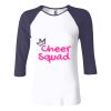 Ladies' Baby Rib Three-QuarterSleeve Contrast Raglan T-Shirt Thumbnail