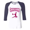 Ladies' Baby Rib Three-QuarterSleeve Contrast Raglan T-Shirt Thumbnail