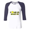 Ladies' Baby Rib Three-QuarterSleeve Contrast Raglan T-Shirt Thumbnail