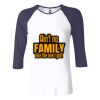Ladies' Baby Rib Three-QuarterSleeve Contrast Raglan T-Shirt Thumbnail