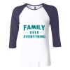 Ladies' Baby Rib Three-QuarterSleeve Contrast Raglan T-Shirt Thumbnail