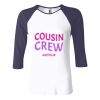 Ladies' Baby Rib Three-QuarterSleeve Contrast Raglan T-Shirt Thumbnail