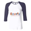 Ladies' Baby Rib Three-QuarterSleeve Contrast Raglan T-Shirt Thumbnail