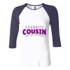 Ladies' Baby Rib Three-QuarterSleeve Contrast Raglan T-Shirt Thumbnail