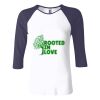 Ladies' Baby Rib Three-QuarterSleeve Contrast Raglan T-Shirt Thumbnail