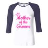 Ladies' Baby Rib Three-QuarterSleeve Contrast Raglan T-Shirt Thumbnail
