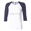 Ladies' Baby Rib Three-QuarterSleeve Contrast Raglan T-Shirt Thumbnail