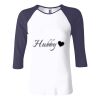 Ladies' Baby Rib Three-QuarterSleeve Contrast Raglan T-Shirt Thumbnail