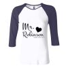 Ladies' Baby Rib Three-QuarterSleeve Contrast Raglan T-Shirt Thumbnail
