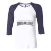 Ladies' Baby Rib Three-QuarterSleeve Contrast Raglan T-Shirt Thumbnail