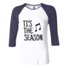 Ladies' Baby Rib Three-QuarterSleeve Contrast Raglan T-Shirt Thumbnail
