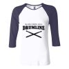 Ladies' Baby Rib Three-QuarterSleeve Contrast Raglan T-Shirt Thumbnail