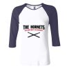 Ladies' Baby Rib Three-QuarterSleeve Contrast Raglan T-Shirt Thumbnail