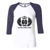 Ladies' Baby Rib Three-QuarterSleeve Contrast Raglan T-Shirt Thumbnail