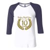 Ladies' Baby Rib Three-QuarterSleeve Contrast Raglan T-Shirt Thumbnail