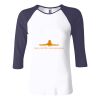 Ladies' Baby Rib Three-QuarterSleeve Contrast Raglan T-Shirt Thumbnail