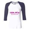 Ladies' Baby Rib Three-QuarterSleeve Contrast Raglan T-Shirt Thumbnail