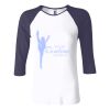 Ladies' Baby Rib Three-QuarterSleeve Contrast Raglan T-Shirt Thumbnail