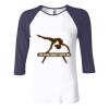Ladies' Baby Rib Three-QuarterSleeve Contrast Raglan T-Shirt Thumbnail