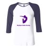 Ladies' Baby Rib Three-QuarterSleeve Contrast Raglan T-Shirt Thumbnail