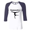 Ladies' Baby Rib Three-QuarterSleeve Contrast Raglan T-Shirt Thumbnail