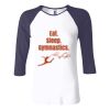 Ladies' Baby Rib Three-QuarterSleeve Contrast Raglan T-Shirt Thumbnail