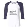 Ladies' Baby Rib Three-QuarterSleeve Contrast Raglan T-Shirt Thumbnail