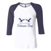 Ladies' Baby Rib Three-QuarterSleeve Contrast Raglan T-Shirt Thumbnail