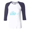 Ladies' Baby Rib Three-QuarterSleeve Contrast Raglan T-Shirt Thumbnail