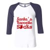 Ladies' Baby Rib Three-QuarterSleeve Contrast Raglan T-Shirt Thumbnail