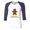Ladies' Baby Rib Three-QuarterSleeve Contrast Raglan T-Shirt Thumbnail
